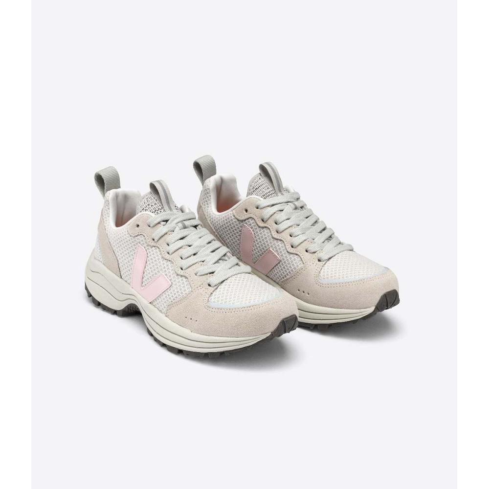 Women's Veja VENTURI HEXAMESH Running Shoes White/Pink | SG 442DFM